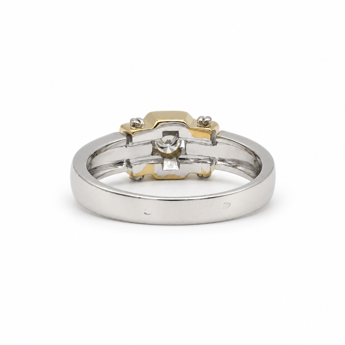 Art déco - Bague deux ors et Diamant