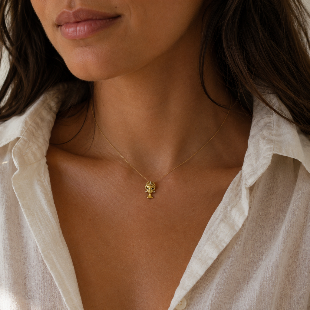 Cleopatra Necklace - Yellow Gold and Diamonds