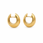 Boucles d’oreilles - Or jaune martelé