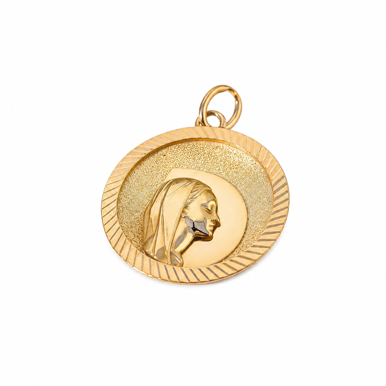 Médaille Religieuse - Vierge Marie - Or Jaune