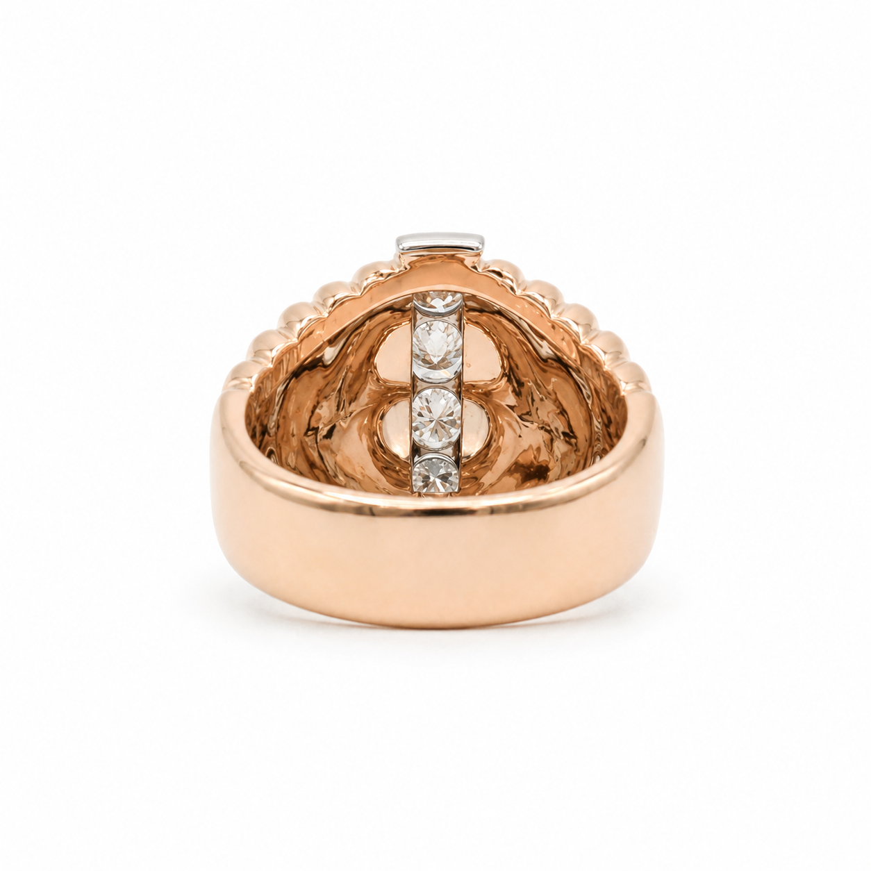 Bague Vintage - Or rosé et Diamants - 1940