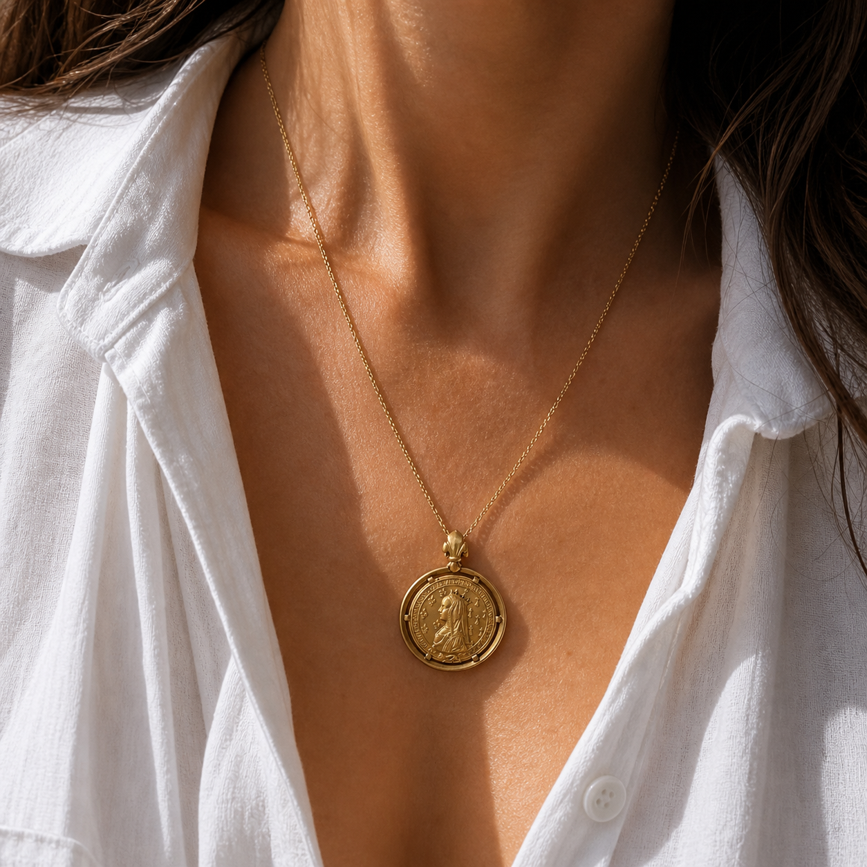 Médaille - Anne de Bretagne - Or jaune