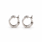 Cartier - Boucles d’oreilles Créoles - LOVE - Or blanc