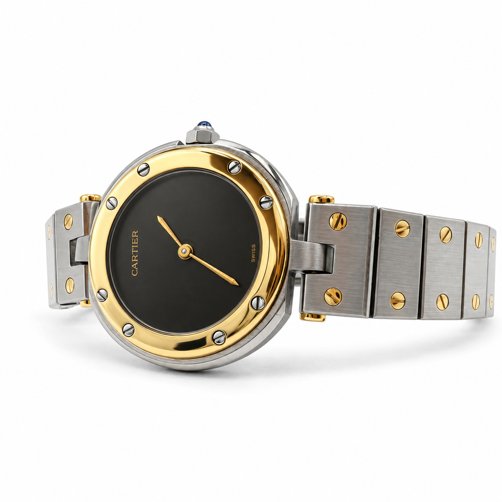 Cartier - Montre Santos  Or jaune et Acier