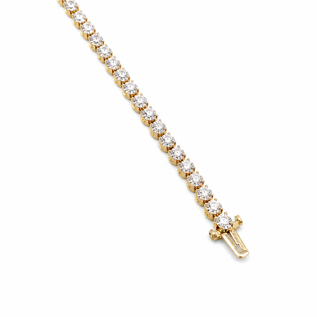 Bracelet Tennis - Or jaune - Diamants