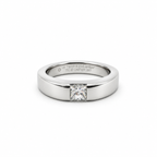 Cartier - Bague Tank Or blanc - Diamant