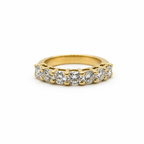 Demi Alliance Américaine - Or jaune et Diamants - 1,90 carats