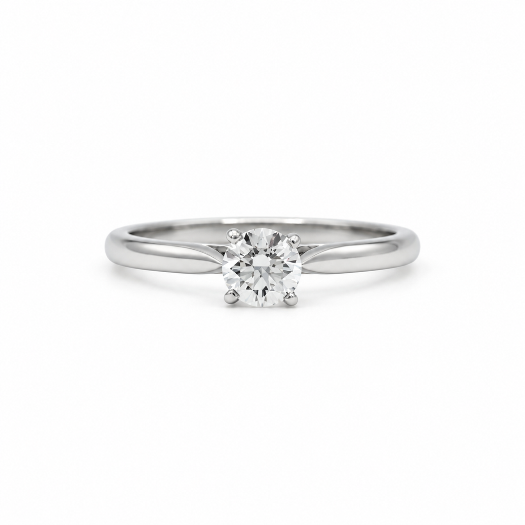Cartier - Solitaire Platine et Diamant 0,41 carat