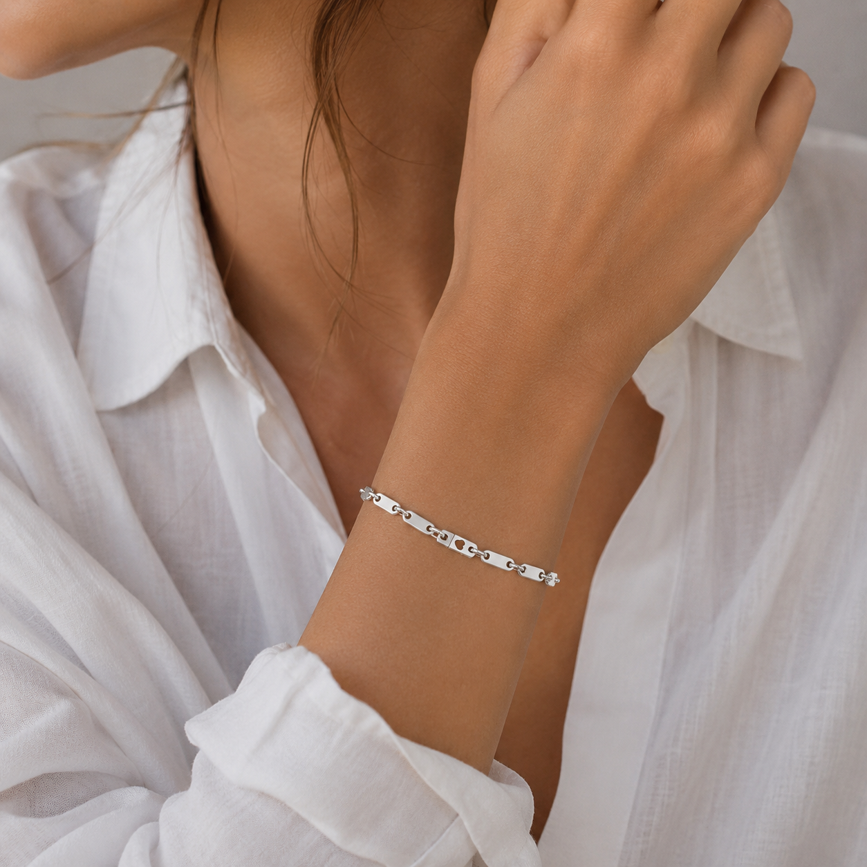 Cartier - Bracelet Fidelity Or blanc