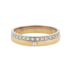 Bague Deux Ors - Diamants