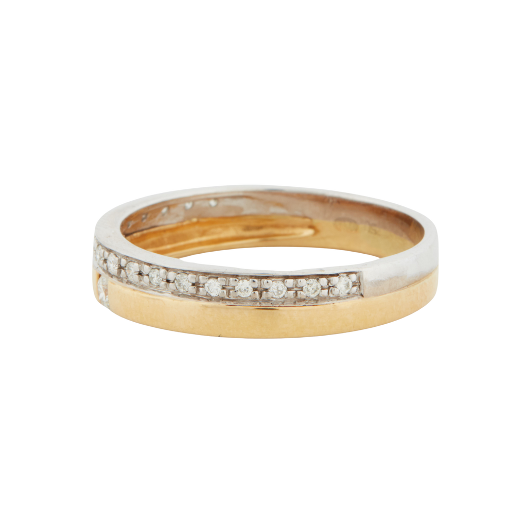 Bague Deux Ors - Diamants