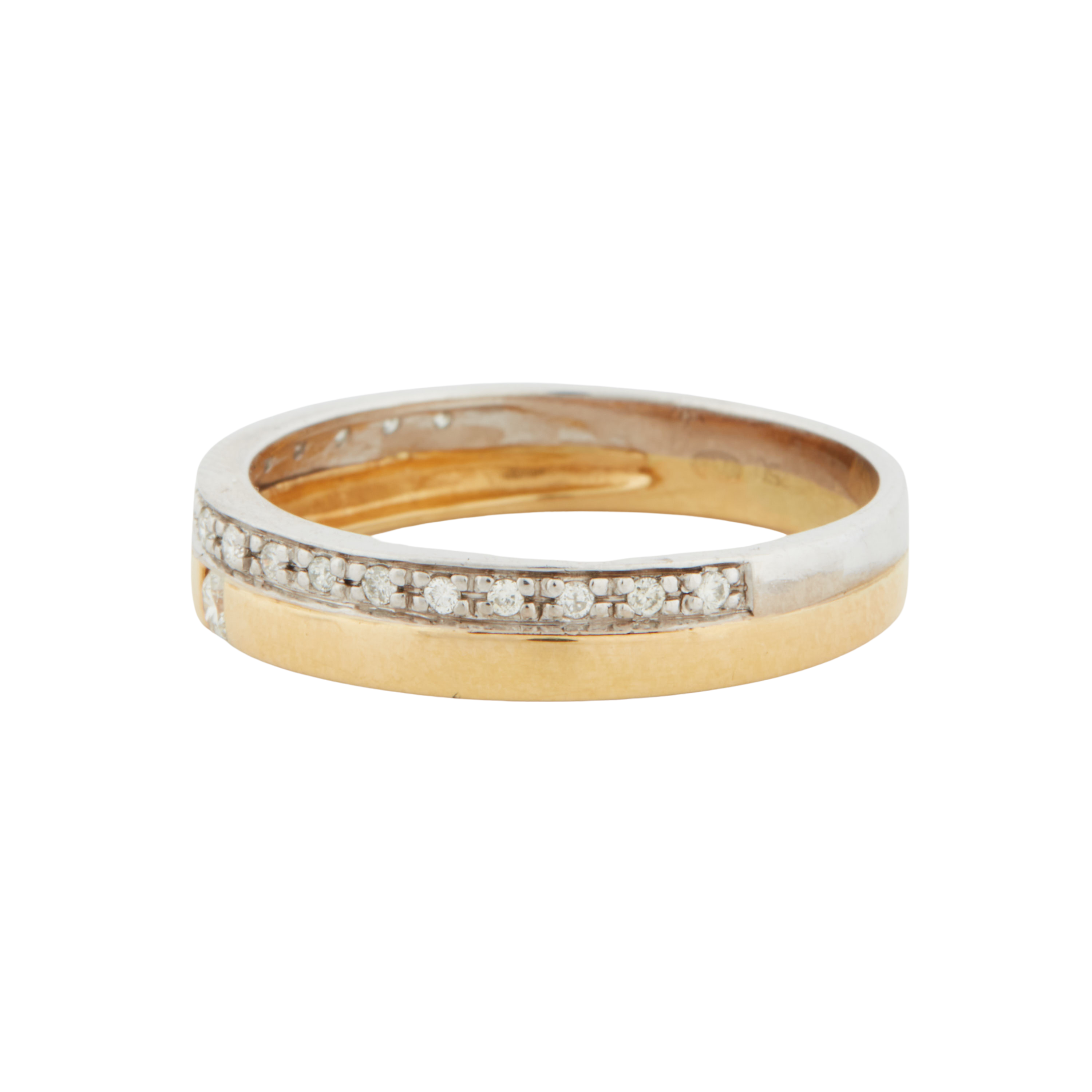 Bague Deux Ors - Diamants