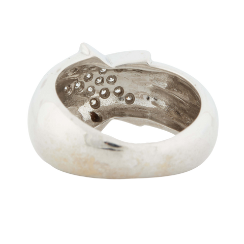 BAGUE ÉTOILE EN OR BLANC 18 CARATS