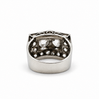 Bague Tank Or blanc et Diamants