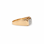 Bague Tank or rosé et Diamants