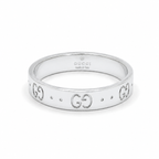 Gucci - Bague Icon Or Blanc