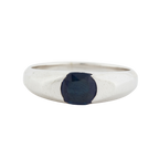 Bague Or Blanc - Saphir