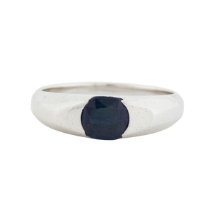 Bague Or Blanc - Saphir