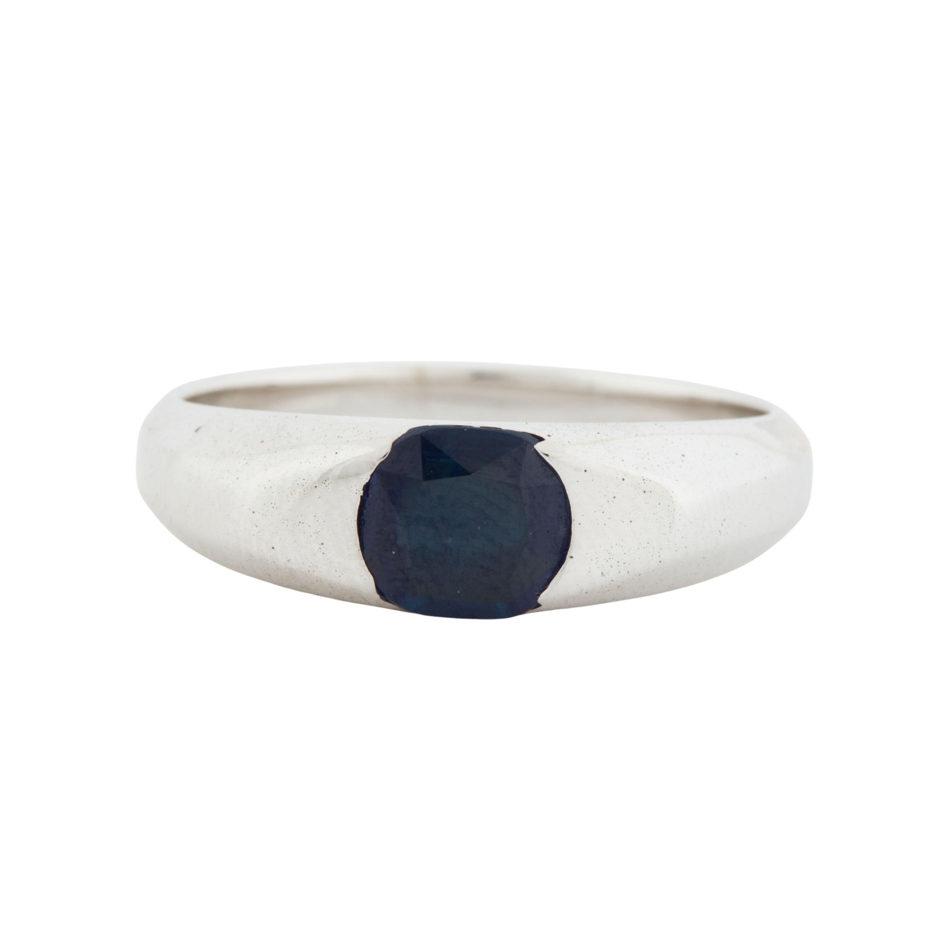 Bague Or Blanc - Saphir