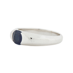 Bague Or Blanc - Saphir