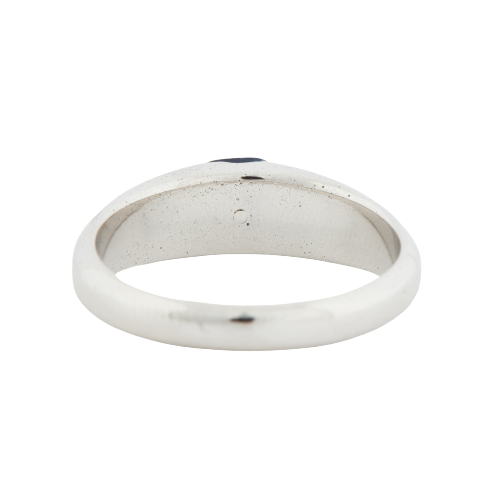 Bague Or Blanc - Saphir
