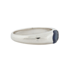 Bague Or Blanc - Saphir