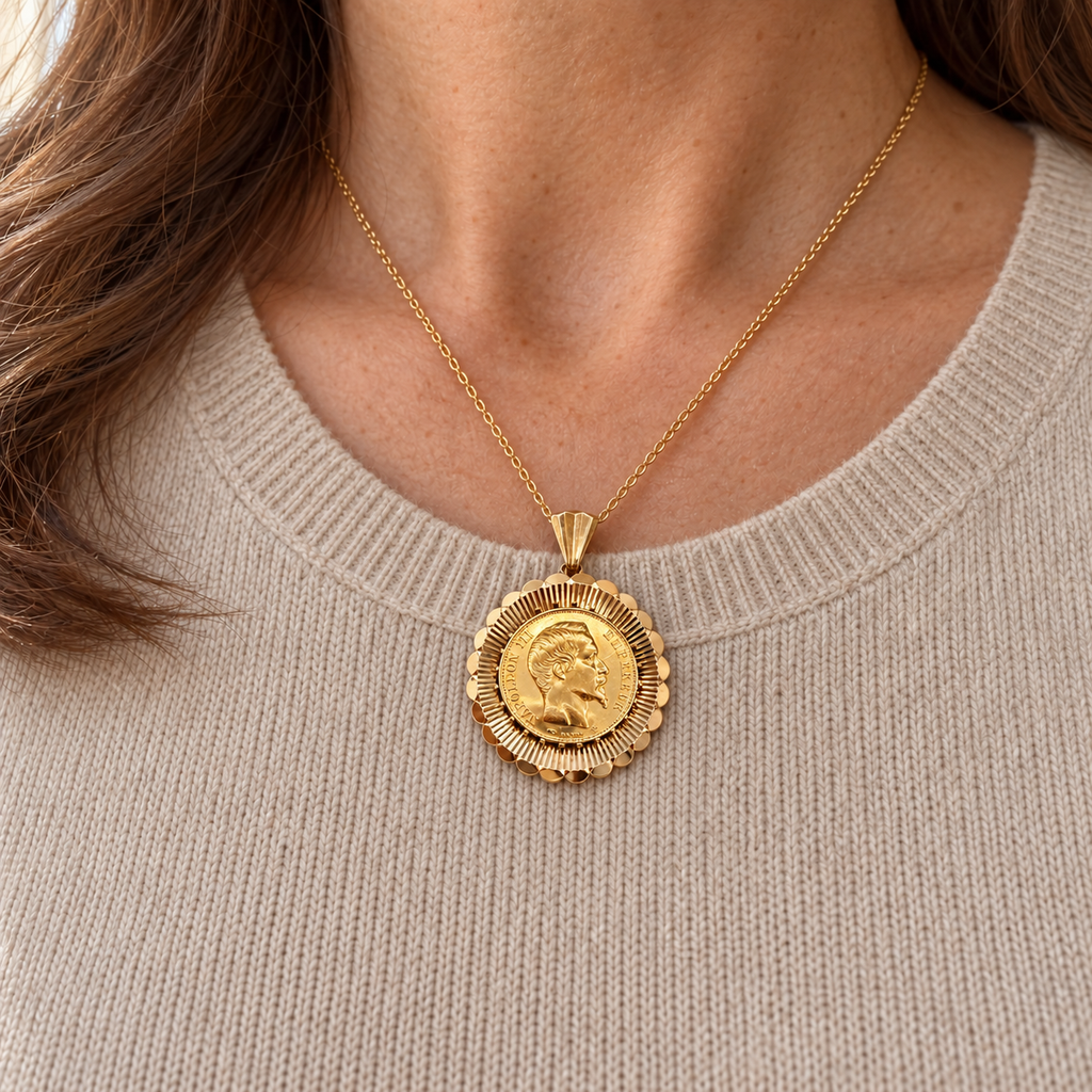 Pendentif Pièce 20 francs Napoléon III