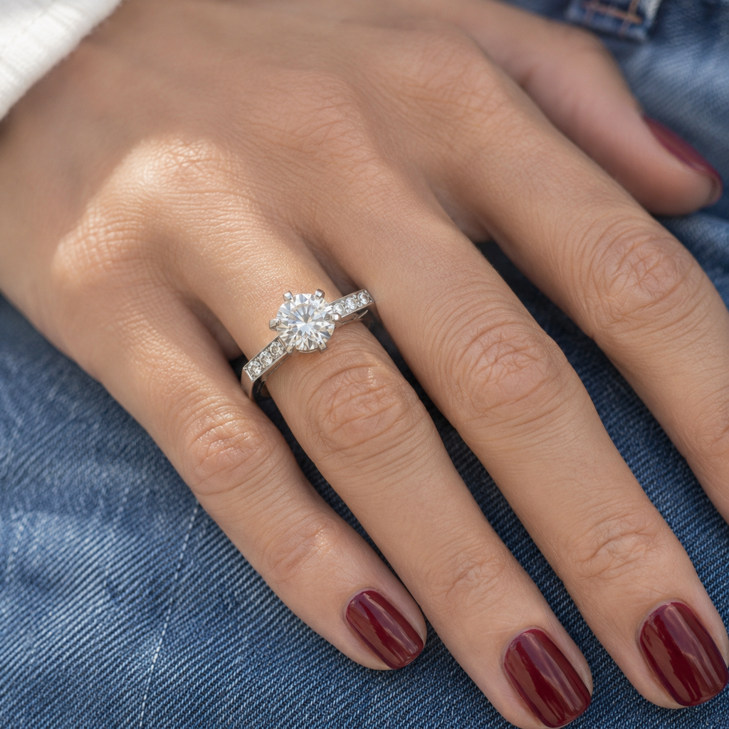 Bague Platine - Diamants 1,21 carats