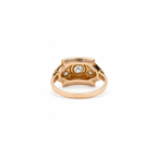 Bague Tank Or rose et diamants