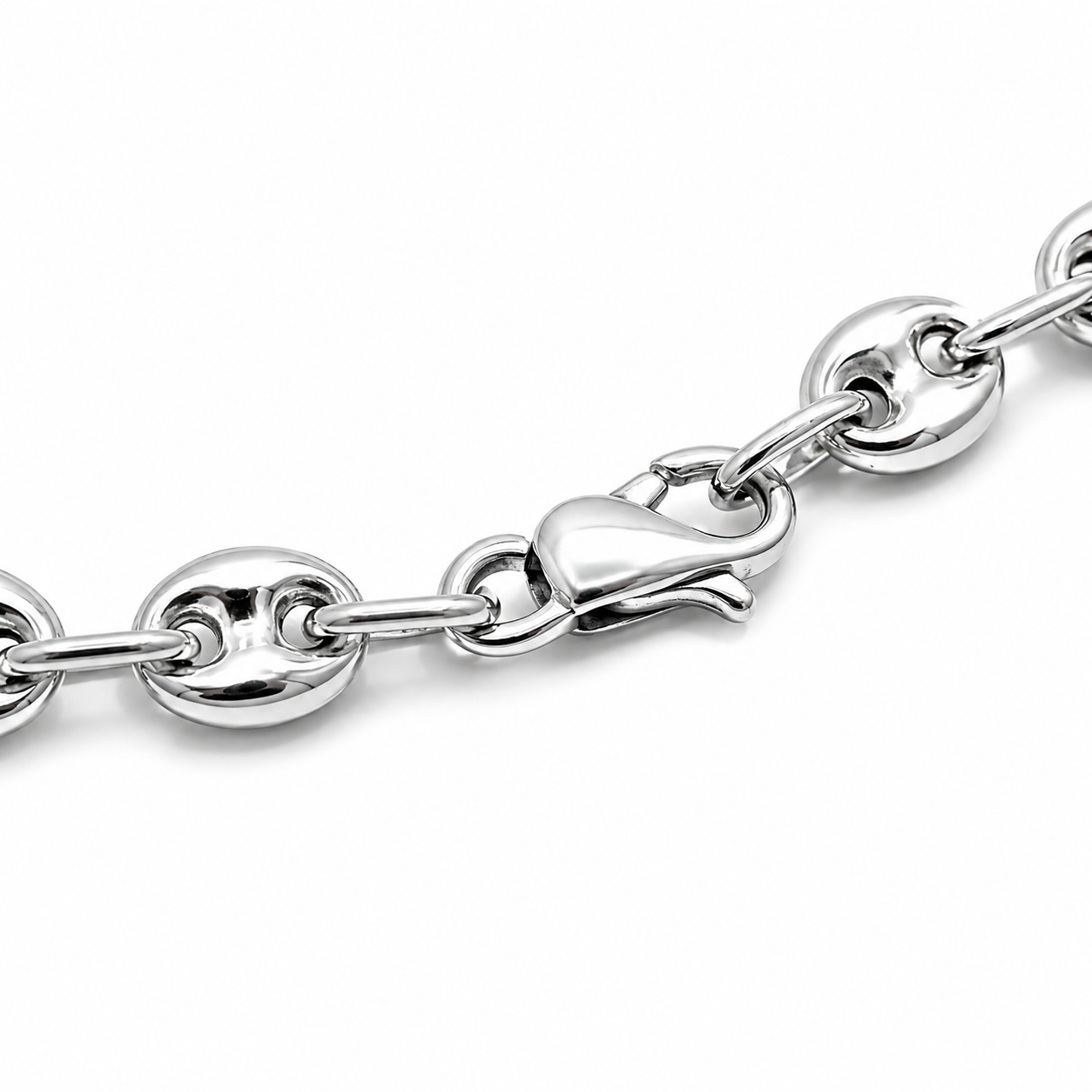 Bracelet Or Blanc - Grain de Café