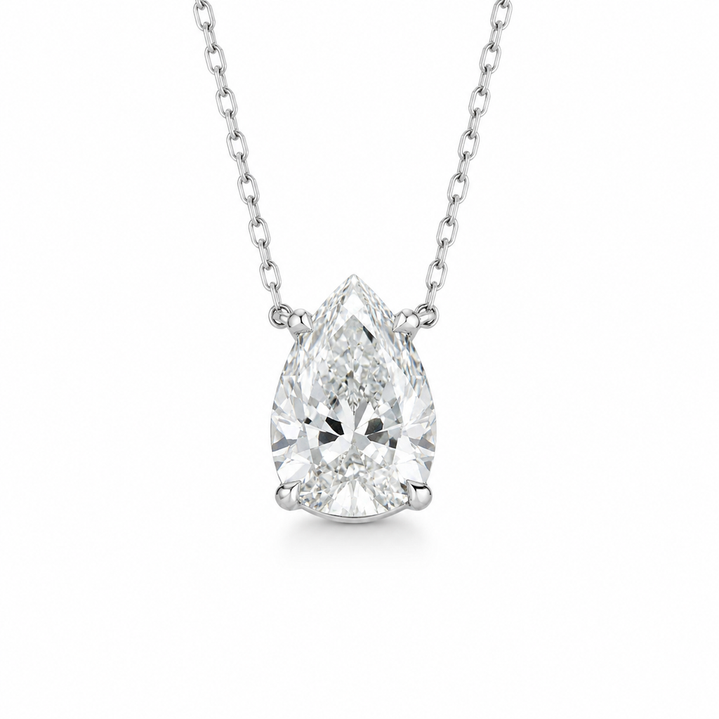 Collier pendentif Diamant Poire 1,55 carats DSI1