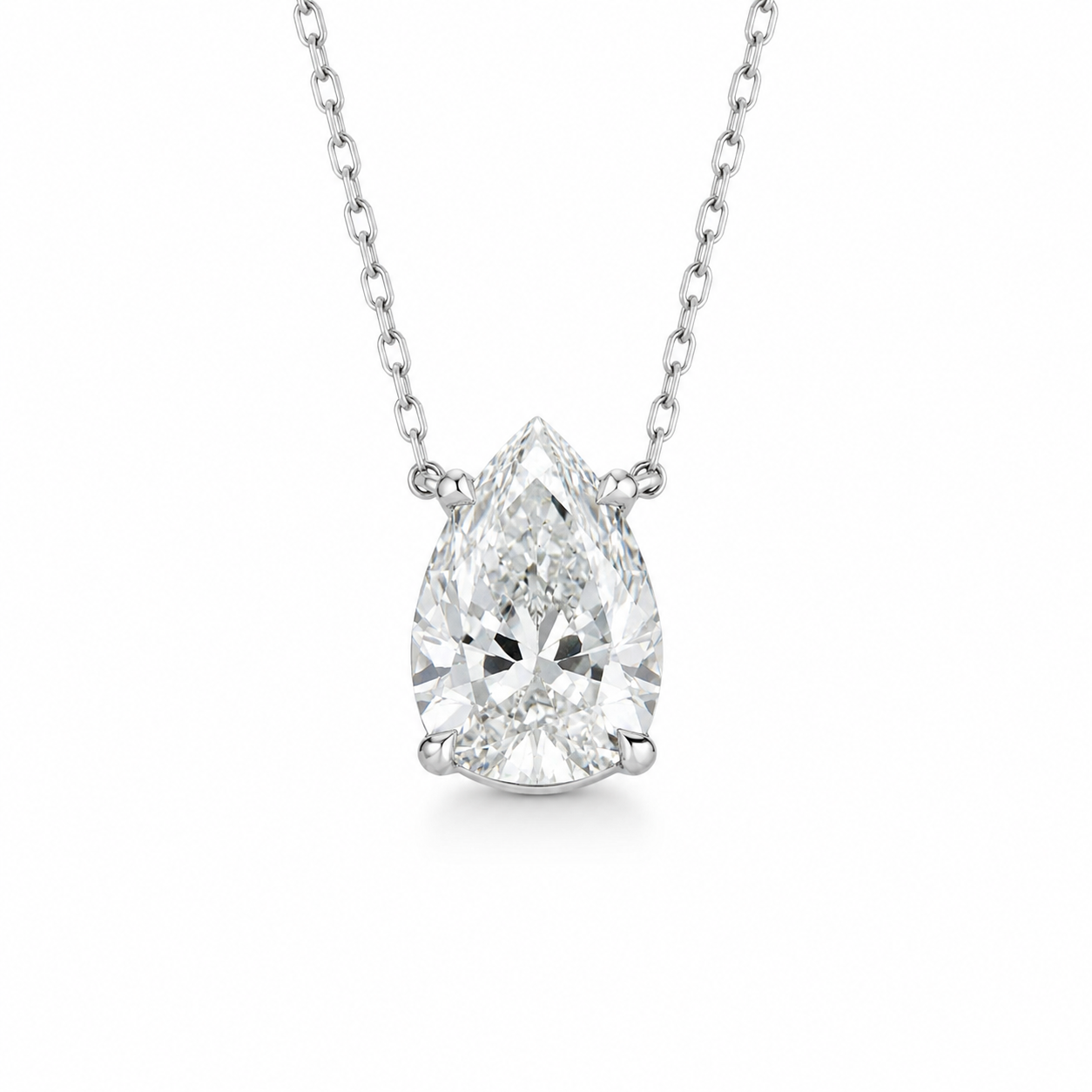 Collier pendentif Diamant Poire 1,55 carats DSI1