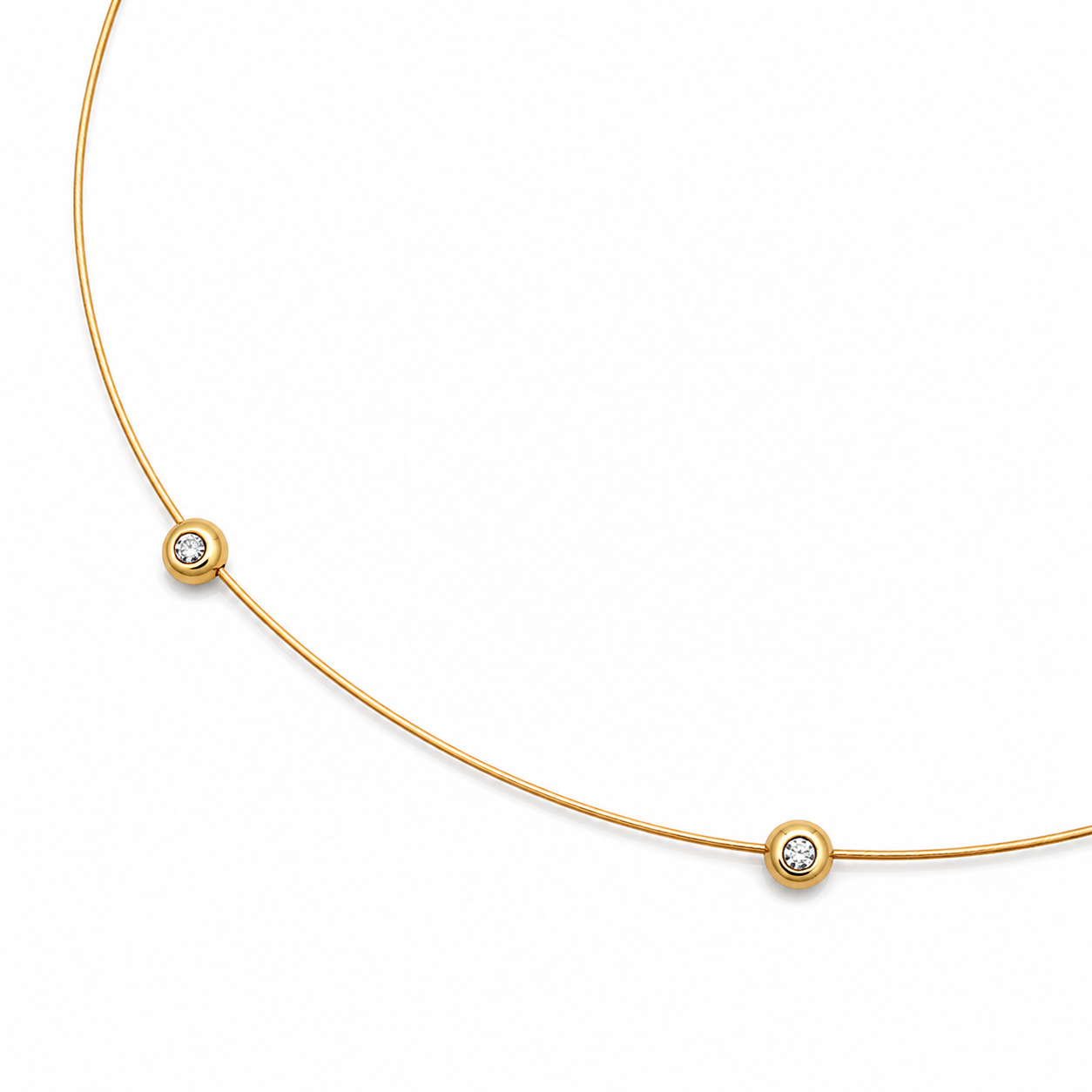 Collier - Or jaune et diamants