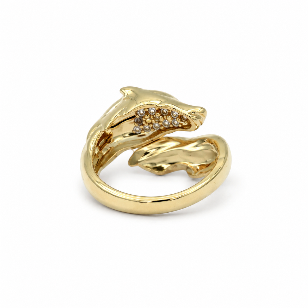 Bague Or jaune - Cheval - Diamants