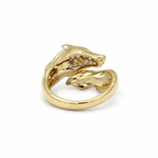 Bague Or jaune - Cheval - Diamants
