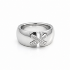 Chaumet - Double Link Ring in White Gold and Diamonds