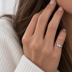 Cartier - Bague Tank Or blanc - Diamant