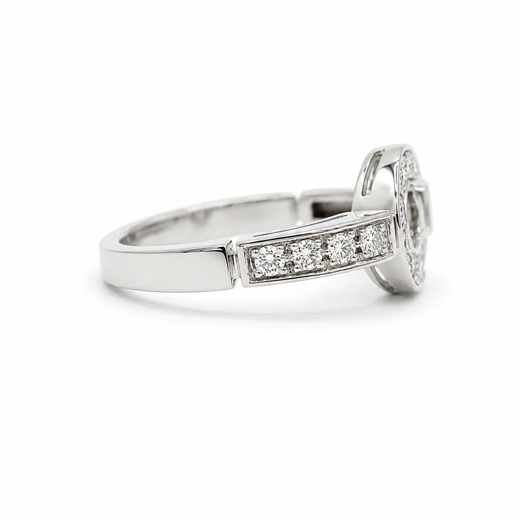 Bulgari - Bague Tournant - Or blanc et Diamants