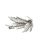 Broche feuillage trié Or Blanc - Diamants