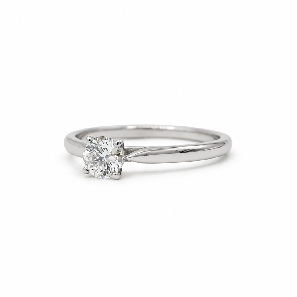 Cartier - Solitaire Platine et Diamant 0,41 carat