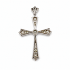 Art Déco - Pendentif Croix Or blanc et Diamants