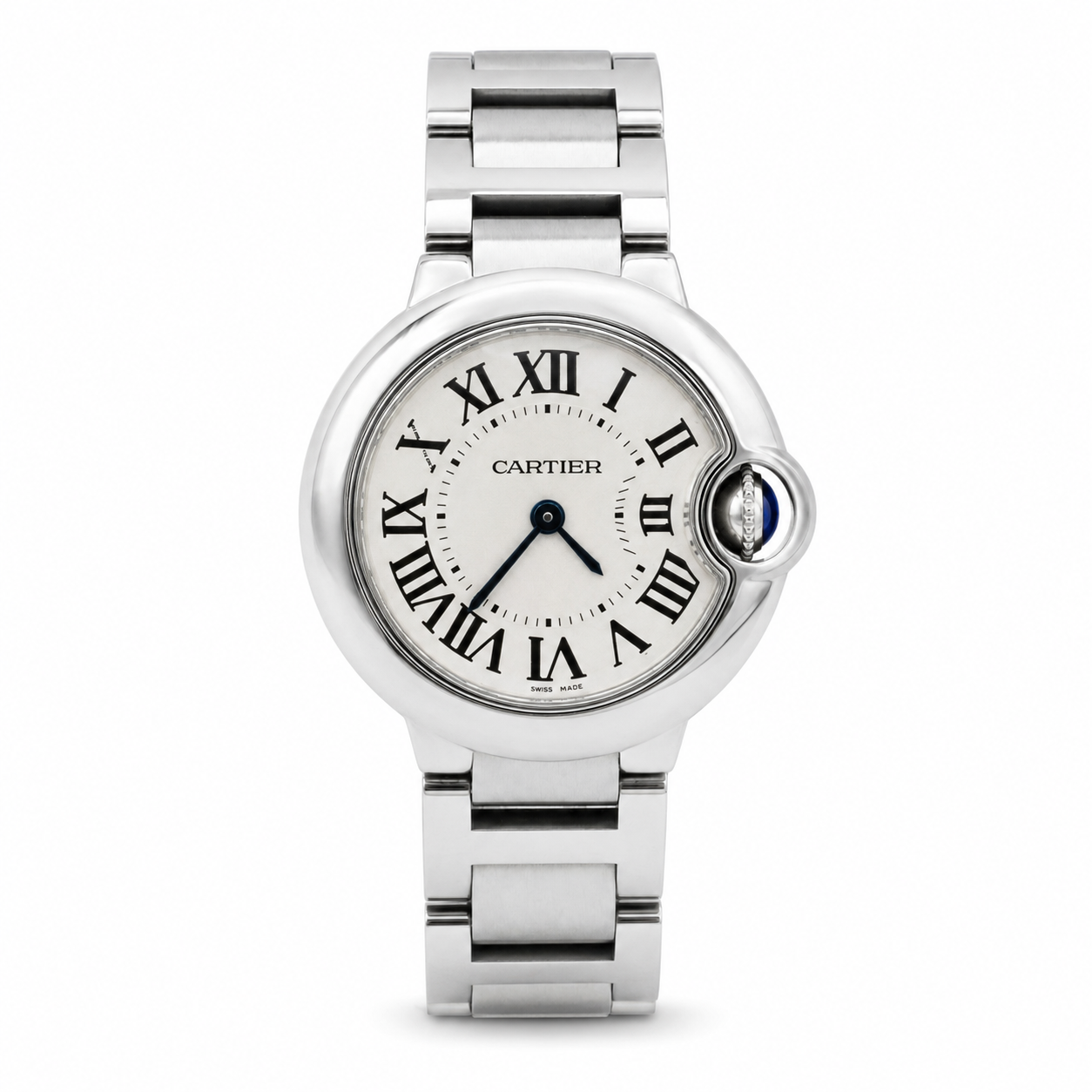Cartier - Montre Ballon Bleu - Acier - 28 mm