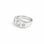 Bague Platine - Diamants 1,41 carats - Année 50