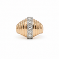 Bague Vintage - Or rosé et Diamants - 1940
