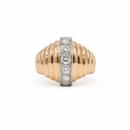 Bague Vintage - Or rosé et Diamants - 1940