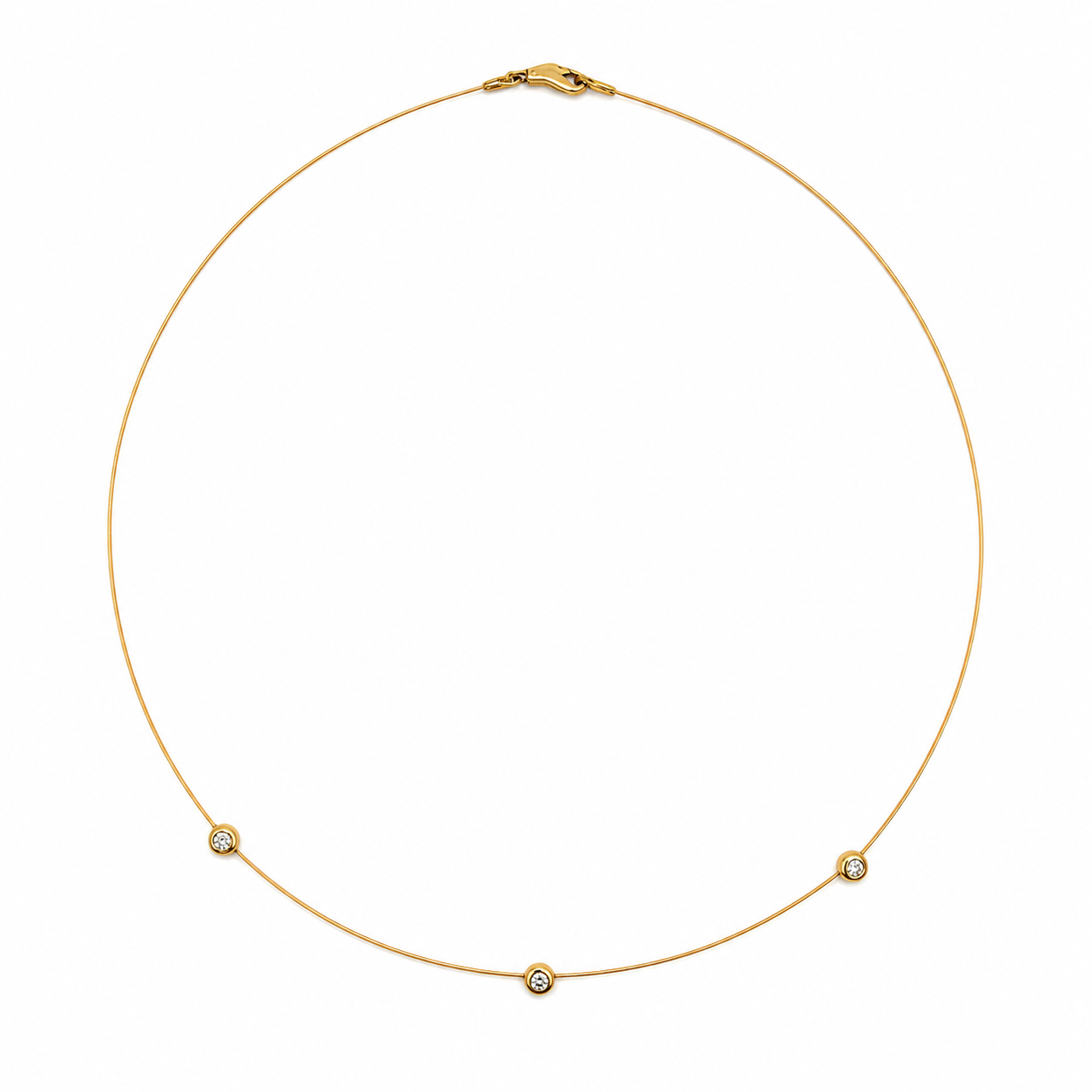 Collier - Or jaune et diamants