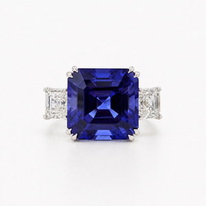 Bague Tanzanite 11,92 carats et Diamants - Certificat ALGT et GIA