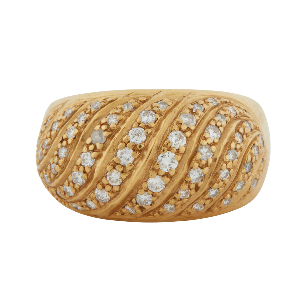 Bague Or jaune et Diamants