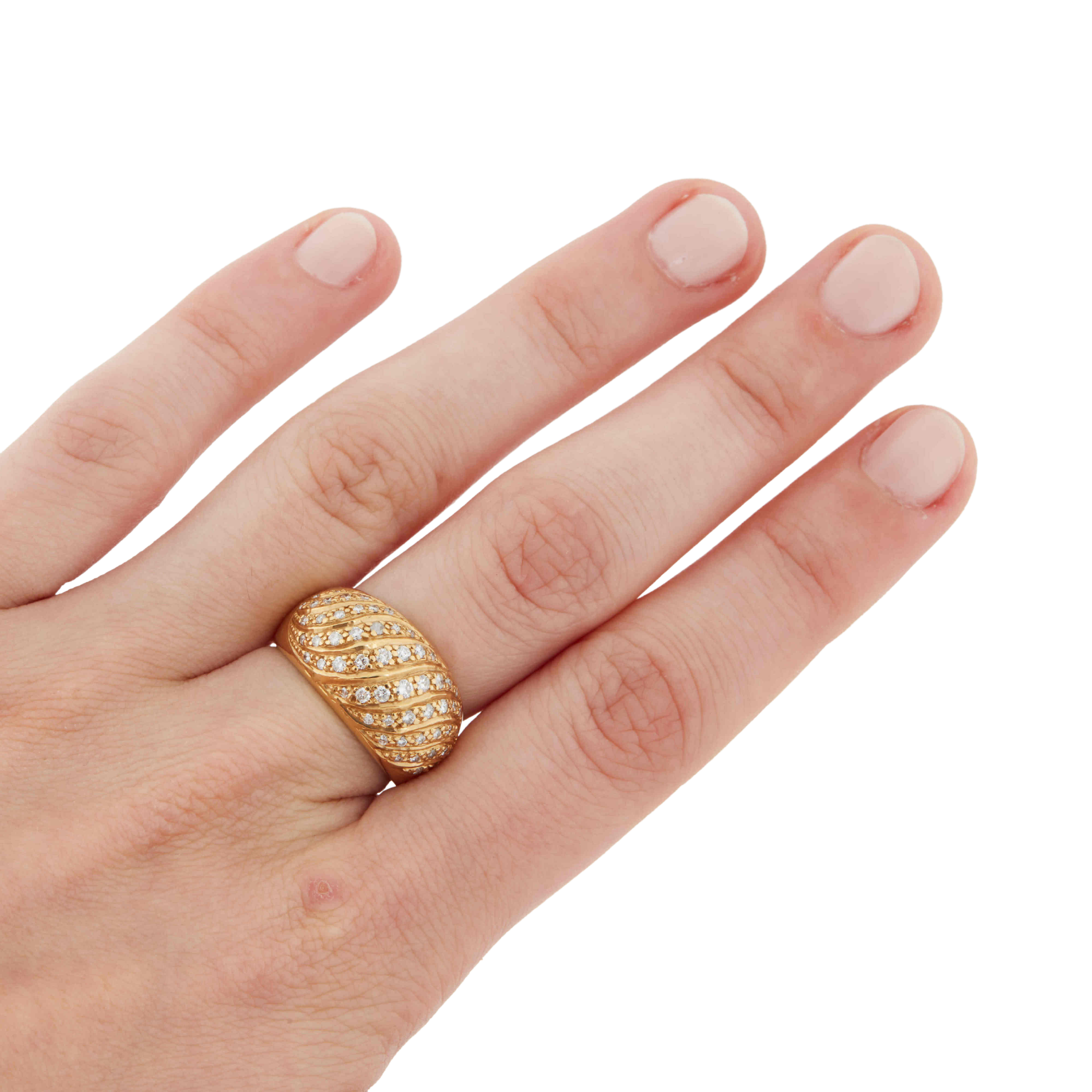 Bague Or jaune et Diamants