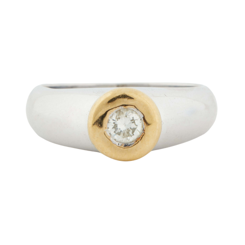 TWO GOLD RING - Diamonds